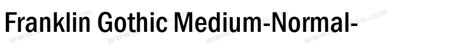 Franklin Gothic Medium-Normal字体转换